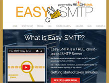 Tablet Screenshot of easy-smtp.com